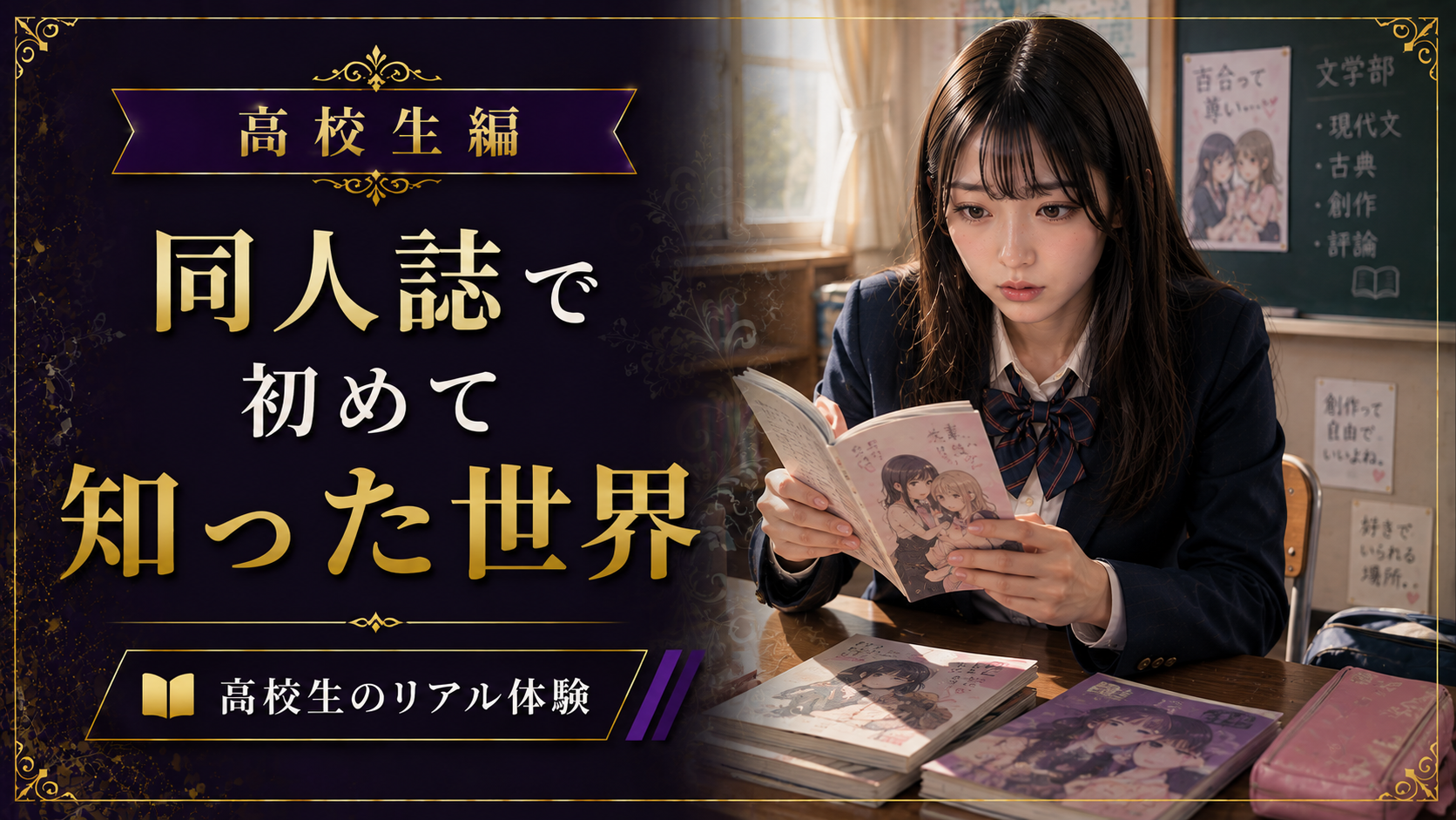 同人誌で初めて知った世界｜私がトイレへの恥ずかしさを強く意識した高校時代【実体験】